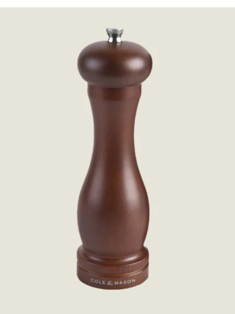 Cole and Mason Pepper Salt Grinder Wood Tall Capstan Beech
